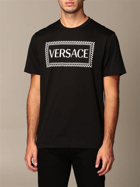 versace t shirt black and red|Versace t shirt price.